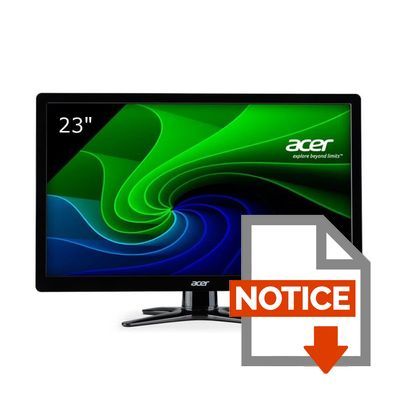 Mode d'emploi Acer écran G236HLBbd - 23