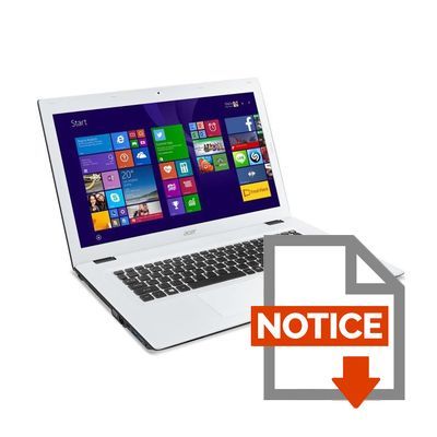 Mode d'emploi Acer PC Portable - E5-772G-55HR - 17.3