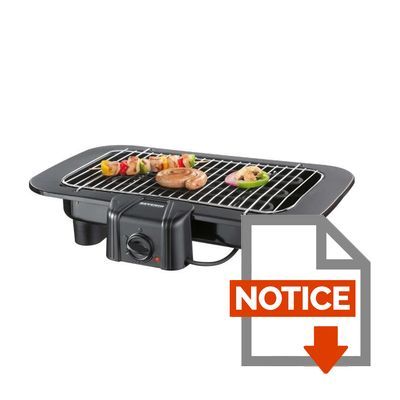 Mode d'emploi Barbecue électrique 2300W - Severin PG 8529
