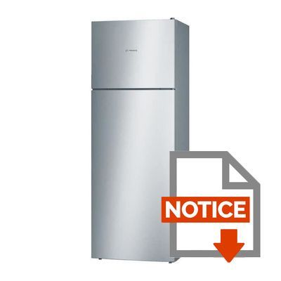 Mode d'emploi BOSCH KDV47VL30 - Réfrigérateur congélateur haut - 401L (315+86) - Froid brassé - A++ - L 70cm x H 191cm - Inox