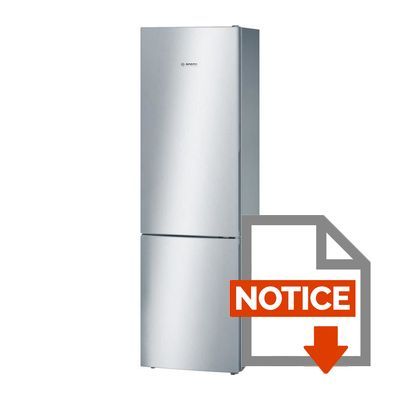 Mode d'emploi BOSCH KGN39VL21 - Réfrigérateur congélateur bas - 354L (268+86) - Froid ventilé - A+ - L 60cm x H 201cm - Inox