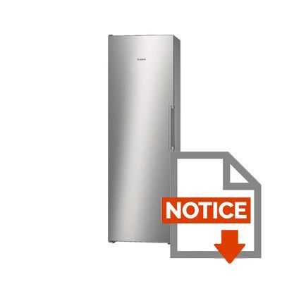 Mode d'emploi BOSCH KSV36VL30 - Réfrigérateur 1 porte - 346L - Froid brassé - A++ - L 60cm x H 186cm - Inox