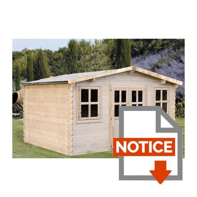 Chalet bois 480x400 28mm achat / vente abri jardin chalet ... Chalet Créatif Cabin