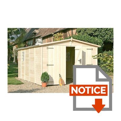 Chalet et jardin garage en bois 320 x 512cm 19mm achat / vente ... Chalet Créatif Cabin