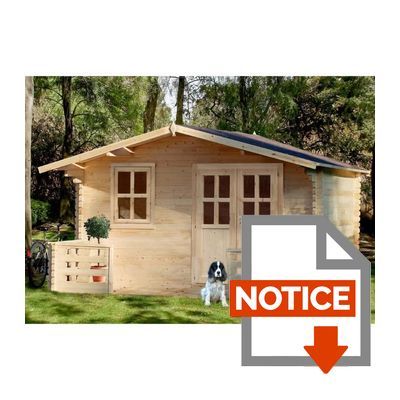 Chalet & jardin chalet tournesol 15.92 m² achat / vente abri ... Chalet Créatif Cabin