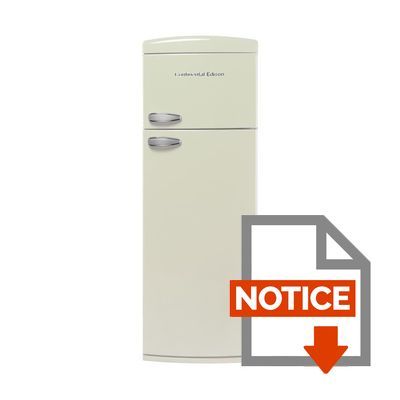 Mode d'emploi CONTINENTAL EDISON CEF2D304CRV - Réfrigérateur congélateur haut - 304L (241+63) - Froid brassé - A+ - L 60,5cm x H 175,4cm - Crème