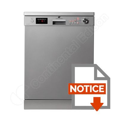 Mode d'emploi CONTINENTAL EDISON CELV1445LEDS - Lave-vaisselle posable - 14 couverts - 45dB - A++ - Larg. 59,6cm