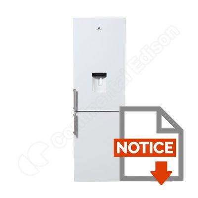 Mode d'emploi CONTINENTAL EDSION CEFC325DW - Réfrigérateur congélateur bas - 325L (221+104) - Froid statique - A+ - L 59,5cm x H 185cm - Blanc
