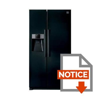 Mode d'emploi DAEWOO FRN-Q20DCB-Refrigérateur américain-504 L (345 L + 159 L)-Froid No frost-A+-L 90,6 x H 177 cm-Noir