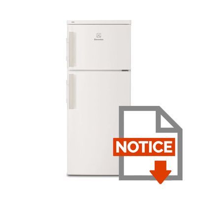 Mode d'emploi ELECTROLUX EJ2801AOW2 - Réfrigérateur congélateur haut - 265L (215+50) - Froid statique - A+ - L 54,5cm x H 159cm - Blanc