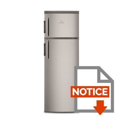 Mode d'emploi ELECTROLUX EJ2801AOX2 - Réfrigérateur congélateur haut - 265L (215+50) - Froid statique - A+ - L 54,5cm x H 159cm - Silver
