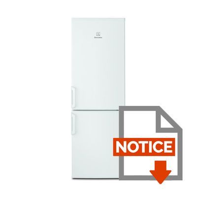 Mode d'emploi ELECTROLUX ENF2440AOW - Réfrigérateur congélateur bas - 224L (165+59) - Froid ventilé - A+ - L 55,8cm x H 168,7cm - Blanc