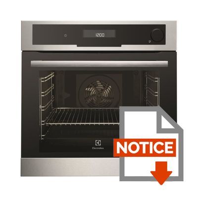 Mode d'emploi ELECTROLUX EOA6841AOX - Four Catalyse 72L Inox/Noi