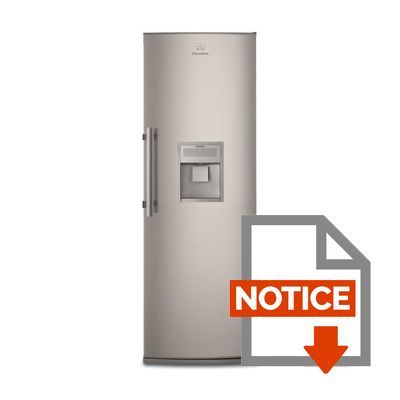 Mode d'emploi ELECTROLUX ERF4116AOX - Réfrigérateur 1 porte - 395L - Froid brassé - A++ - L 59,5cm x H 185,4cm - Inox
