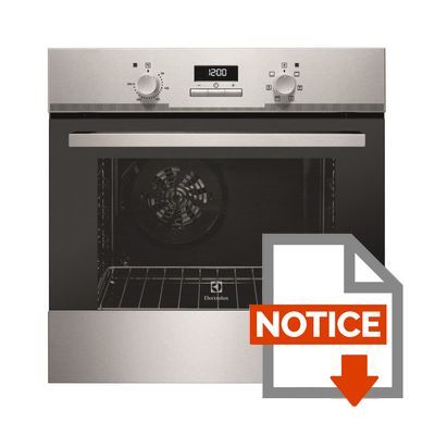 Mode d'emploi ELECTROLUX EZA2400AAX - Four électrique encastrable-57L-Catalyse-A-Inox