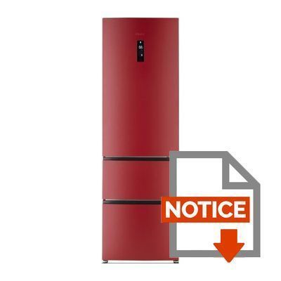 Mode d'emploi HAIER A1FE635CRJ Réfrigérateur 3D fridge multiporte - 347L (248+99) - Froid Ventilé - A+ - L 59,5 x H 190 - Rouge