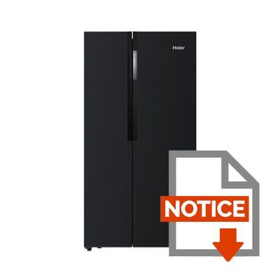Mode d'emploi HAIER HRF-521DN6 - Réfrigérateur américain - 518L (341+177) - Froid ventilé - A+ - L 91cm x H 179 cm - Noir