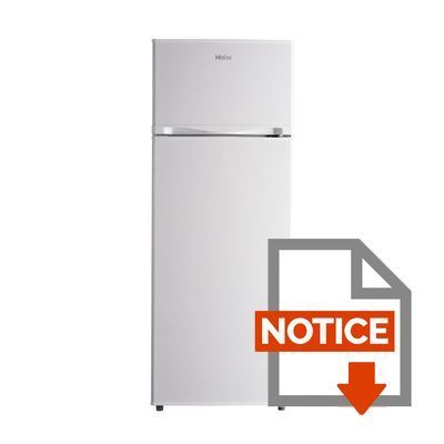 Mode d'emploi HAIER HRFK-250DAA - Réfrigérateur congélateur haut - 206 L (166 L + 40 L ) - Froid statique - A+ - L 55 x H 144 cm - blanc