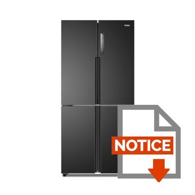 Mode d'emploi HAIER HTF-456DN6 - Réfrigérateur multi-portes - 456L (316+140) - Froid ventilé - A+ - L 83cm x H 180 cm - Noir