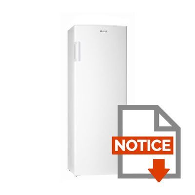 Mode d'emploi HAIER HUL-676W - Réfrigérateur 1 porte - 335L - Froid statique - A+ - L 60cm x H 170cm - Blanc