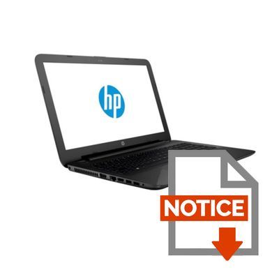 Mode d'emploi HP PC Portable 15-AC169NF - 15.6