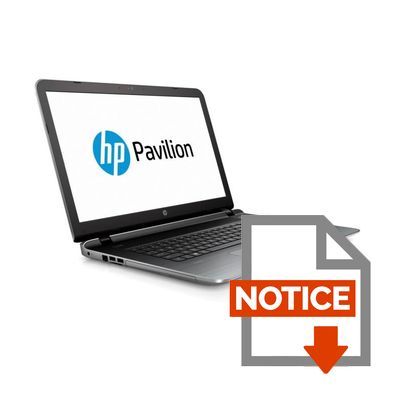 Mode d'emploi HP Pavilion Ordinateur portable 17'' 17-g149nf
