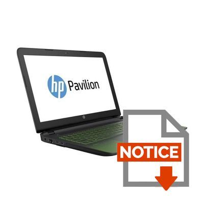 Mode d'emploi HP Pavilion PC gamer 15'' 15-ak101nf-15