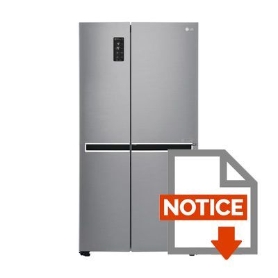 Mode d'emploi LG GSB6611PS - Réfrigérateur américain - 626L (406+220) - Froid ventilé - A+ - L 91cm x H 179cm - Inox