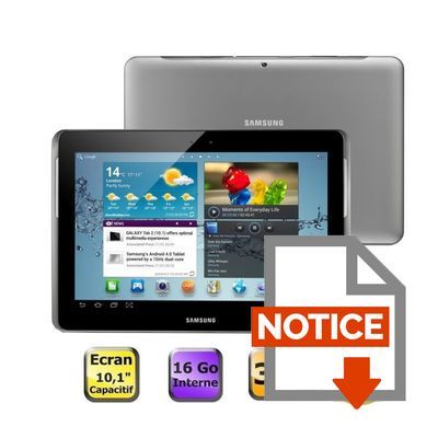 Mode d'emploi Samsung Galaxy Tab 2 10.1 Wifi 3G 16 Go