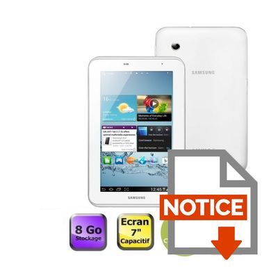 Mode d'emploi Samsung Galaxy Tab 2 7