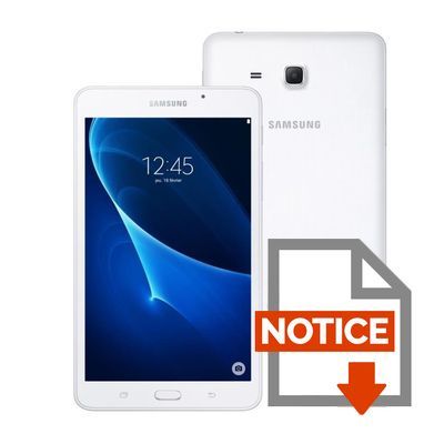 Mode d'emploi Tablette Tactile - SAMSUNG Galaxy Tab A6 - 7