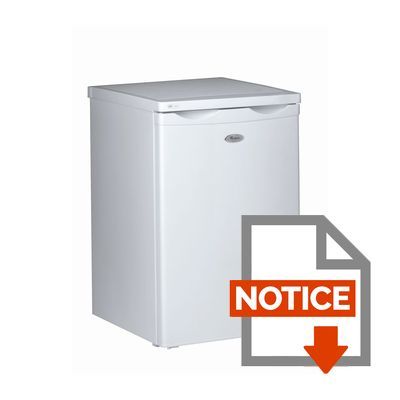 Mode d'emploi WHIRLPOOL ARC 104 A+ - Réfrigérateur table top - 118L - Froid statique - A+ - L 54cm x H 84,5cm - Blanc