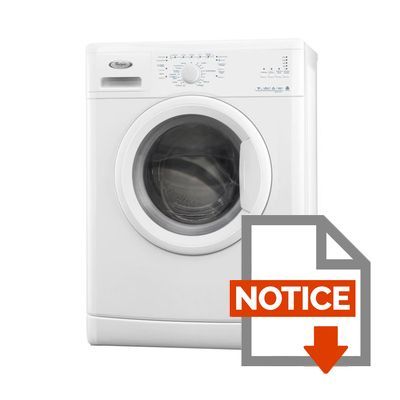 Mode d'emploi WHIRLPOOL AWOD7231 - Lave-linge frontal - 7 kg - 1200 tours - A++