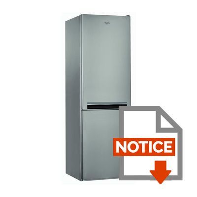 Mode d'emploi WHIRLPOOL BLF8001OX -Réfrigérateur congélateur bas-339L (228+111)-Froid statique-A+-L60cm x H189cm-Inox