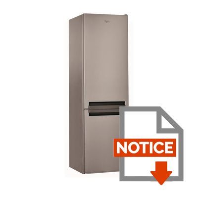 Mode d'emploi WHIRLPOOL BLF9121OX - Réfrigérateur congélateur bas - 369L (258+111) - Froid statique - A+ - L 59,5cm x H 201cm - Inox