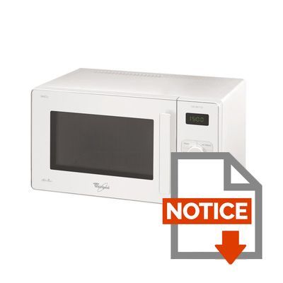Mode d'emploi WHIRLPOOL Micro-Ondes GT284WH