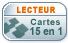 Lecteur 15 en 1