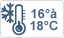16° à 18°C