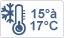 15° à 17°