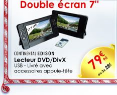 Achat Discount - Lecteur DVD Double Ecran