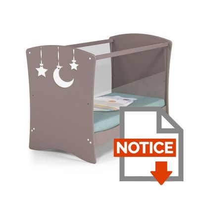 At4 Lit Bebe 60x1 Cm Plexiglas Lune Et Etoile Taupe Cdiscount Puericulture Eveil Bebe