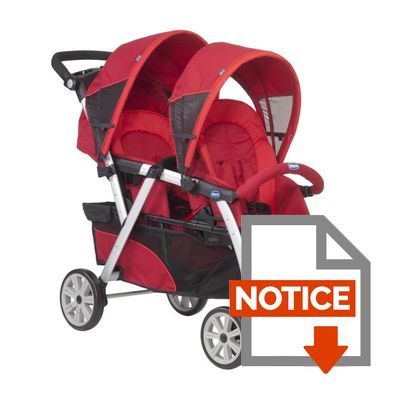 chicco poussette double together red