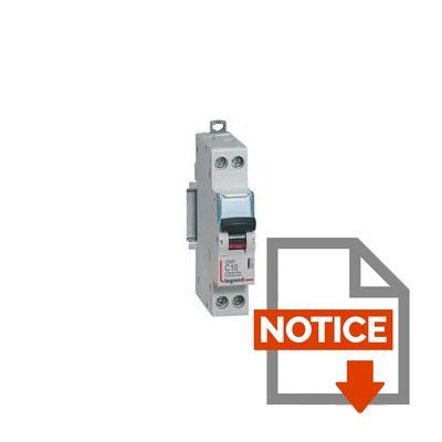Disjoncteur Legrand DX3 16A Courbe C - 1P+N 10kA | Pour Tableau Électrique | Protections Résidentiel