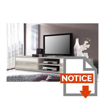meuble tv finlandek gris