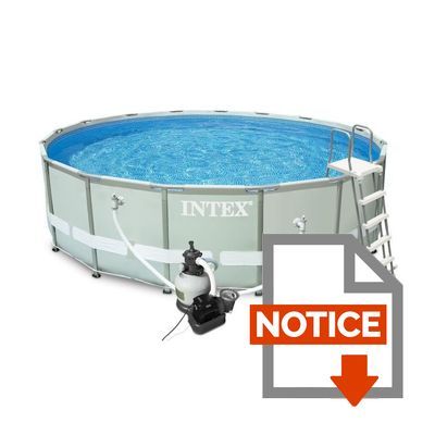 Intex Piscine Tubulaire Ronde Ultra Frame Pool Set 549x132m