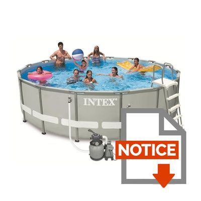 piscine tubulaire ultra frame intex o 4.57 x 1.22 m