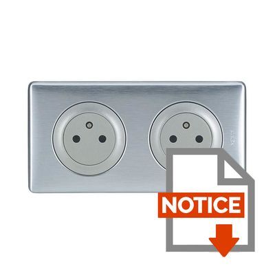 Legrand Céliane Prise Double Affleurante Surface Blanc – Kit Avec Plaque + Boîte Encastrer – Socle Rétractable Sécurité Enfant – Fabriqué En France