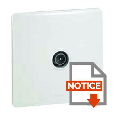 LEGRAND 080643 Prise TV Simple Neptune-mâle-fixation Vis/griffes - Elec