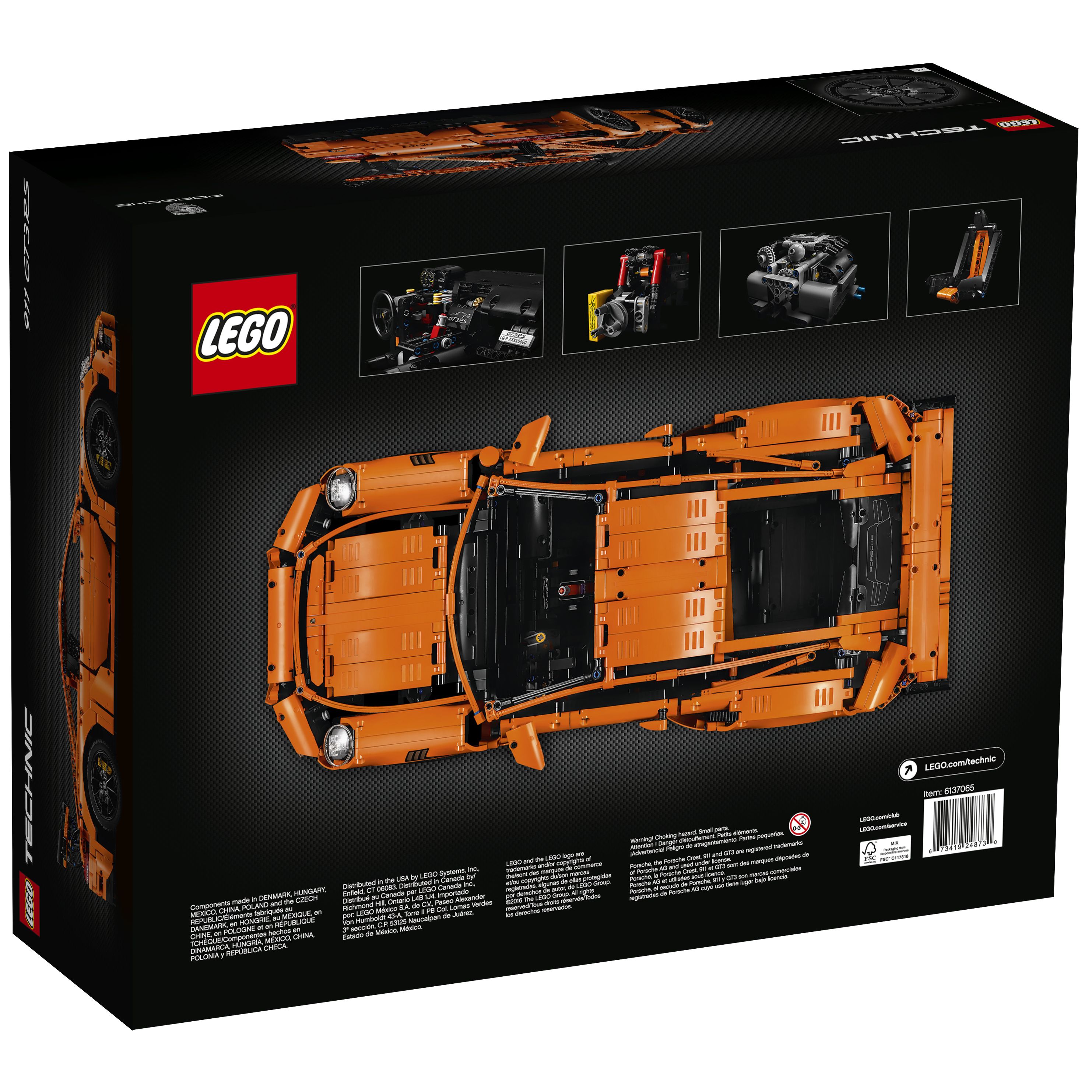 Lego Technic Jeu De Construction 42056 Porsche 911 Gt3 Rs