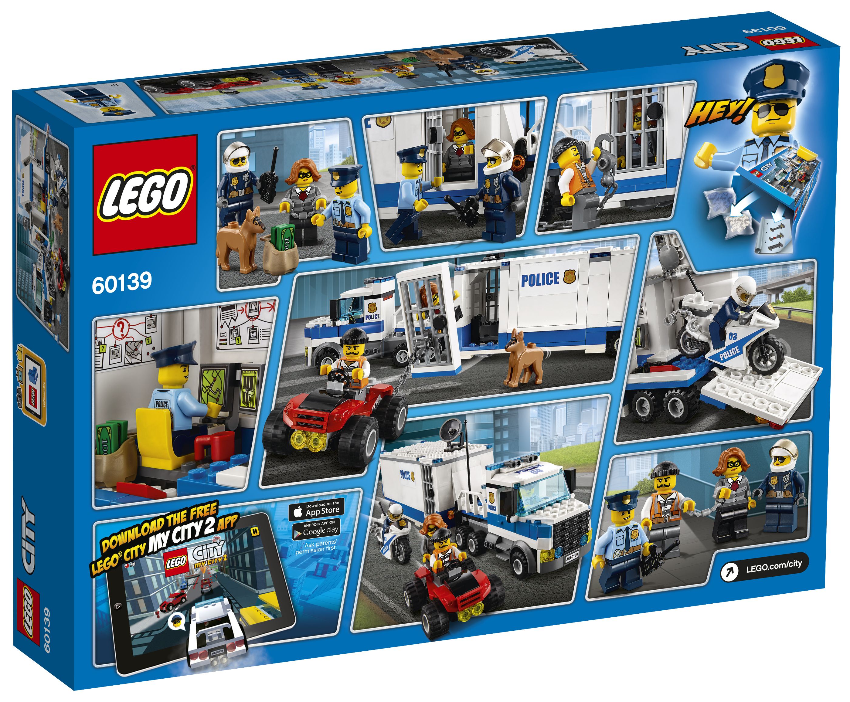 LEGO City Jeu de Construction 60139 Le poste de commandement mobile 